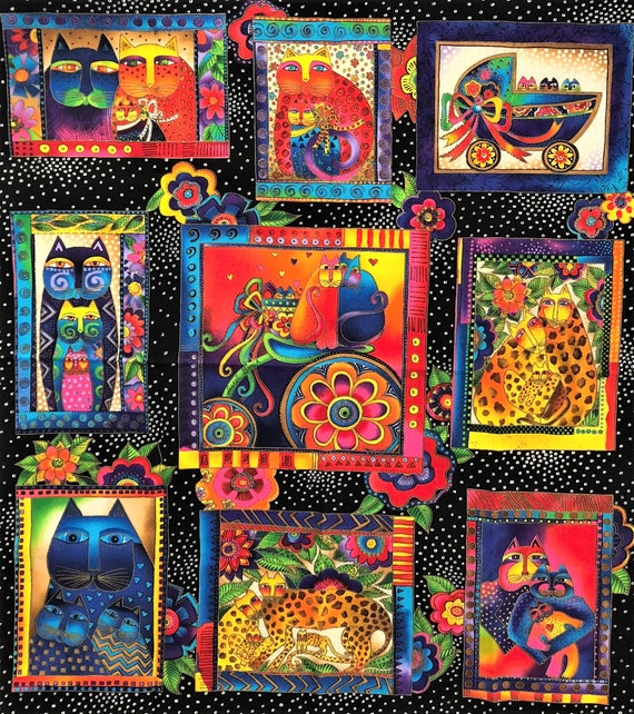 Fabric - Laurel Burch Panels – Fay's Quilt & Embroidery Studio & Fay ...