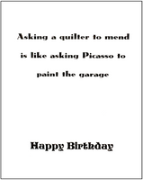 Birthday Greeting Card - Happy Birthday Picasso