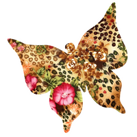 Fused Applique Butterfly - Floral