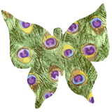 Fused Applique Butterfly - Feathers