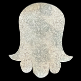 Jewish Die Cut Fusible Applique - Silver Hamsa