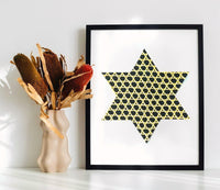 Jewish Fused Applique - Star of David - Weave