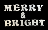 Christmas Fused Applique Words - MERRY & BRIGHT