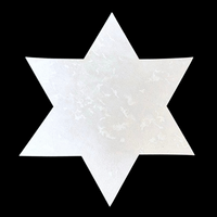 Jewish Fused Applique - Star of David - White Snow