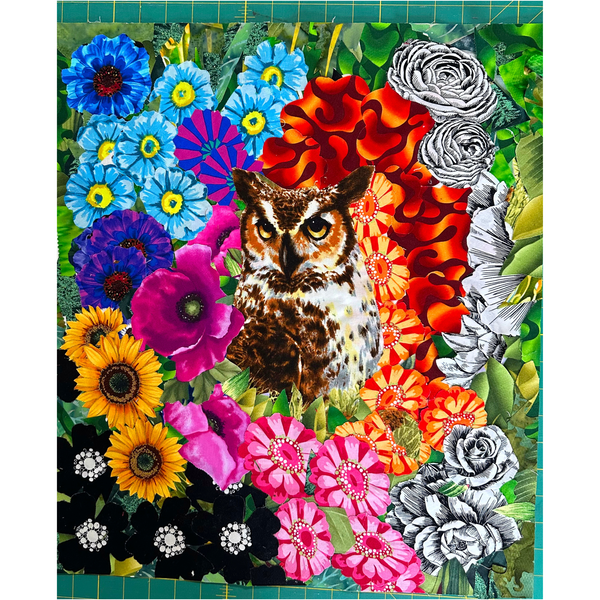 U FINISH IT - Fused Owl Applique Block 18 x 21