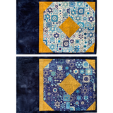 Elegance Pocket Placemats (Blue & White) - 1 SET OF 2 LEFT!